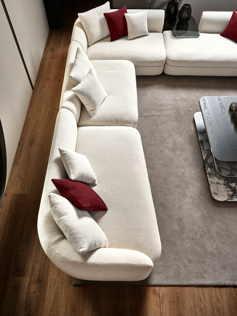 Cantori Gabrielle Luxury L shape Sectional Sofa