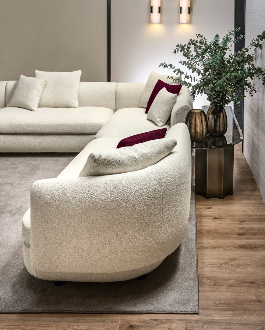 Cantori Gabrielle Luxury L shape Sectional Sofa