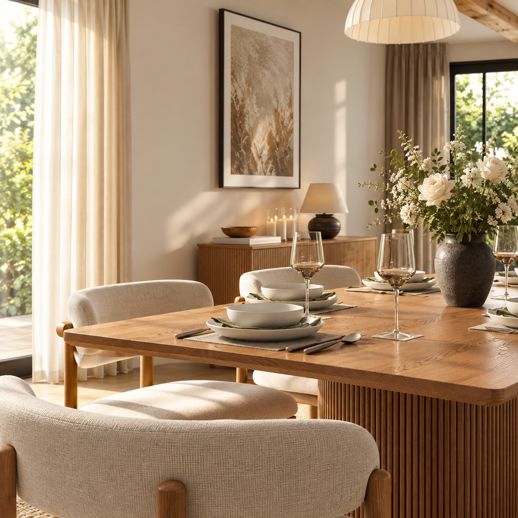 Silva Rectangular Modern Wooden Dining Table
