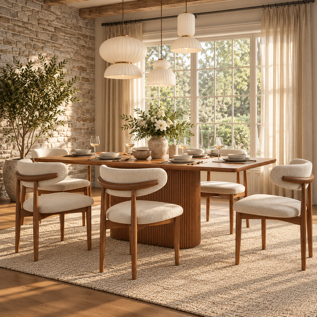 Silva Rectangular Modern Wooden Dining Table