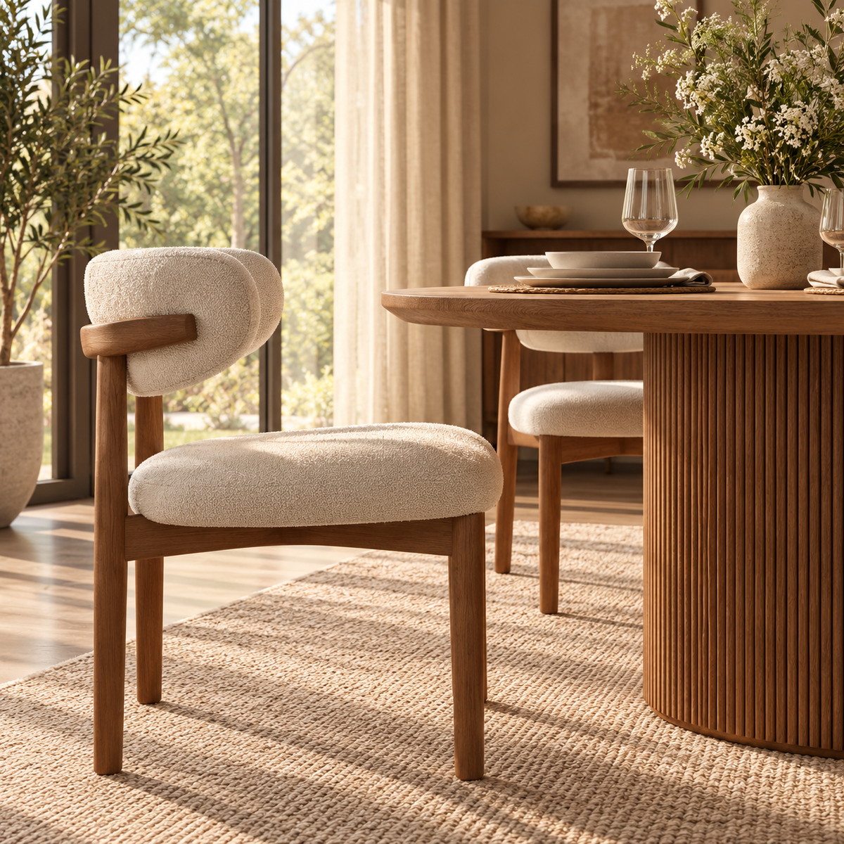 Silva Rectangular Modern Wooden Dining Table
