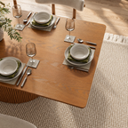 Silva Rectangular Modern Wooden Dining Table