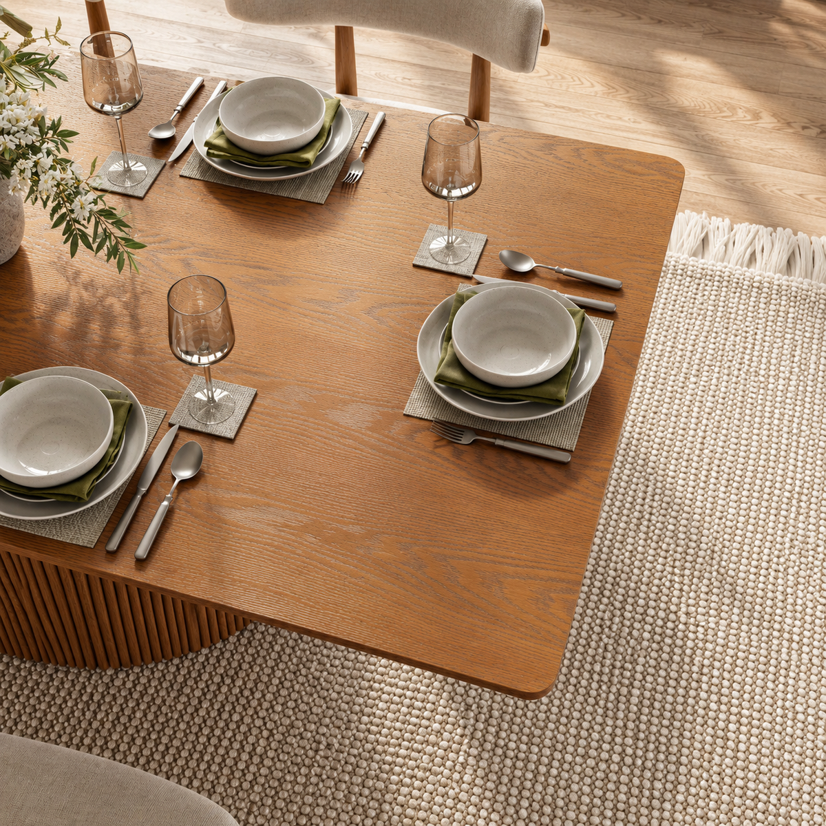 Silva Rectangular Modern Wooden Dining Table