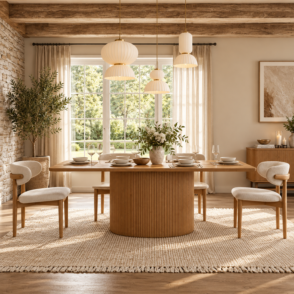 Silva Rectangular Modern Wooden Dining Table