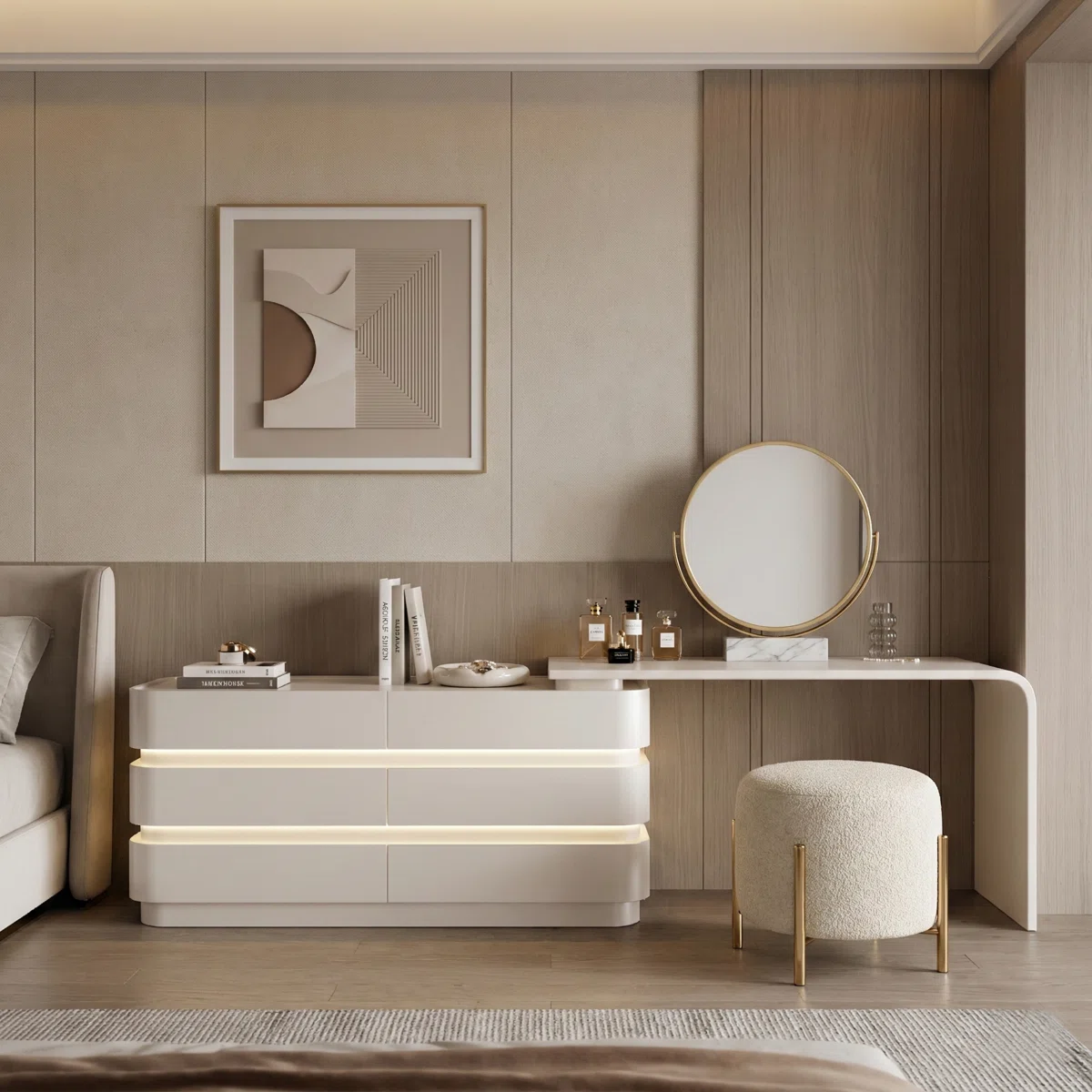 Nira Modern Luxe Dressing Table