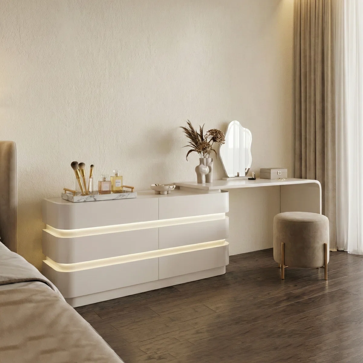 Nira Modern Luxe Dressing Table