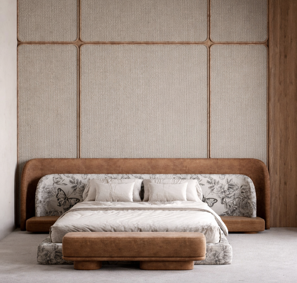 Terra Leather Bed set