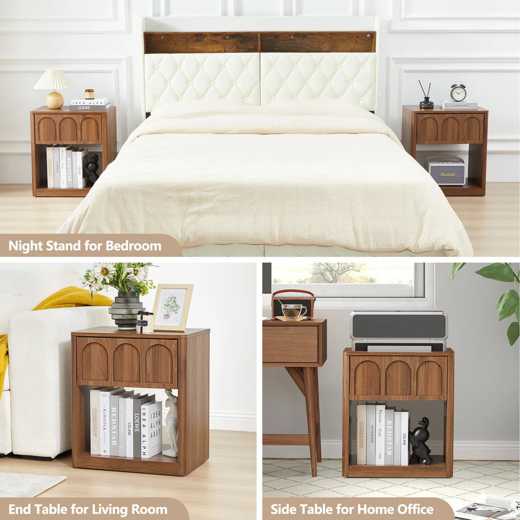 Arch Storage Bedside Cabinet