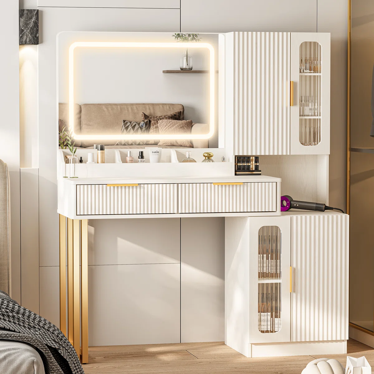 Nira Ivory Dressing Table