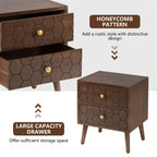 Honeycomb Accent Bedside Table