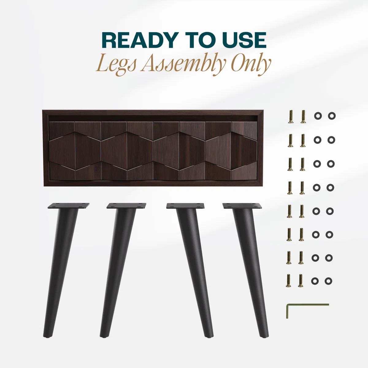 Geometric Cube Bedside Table
