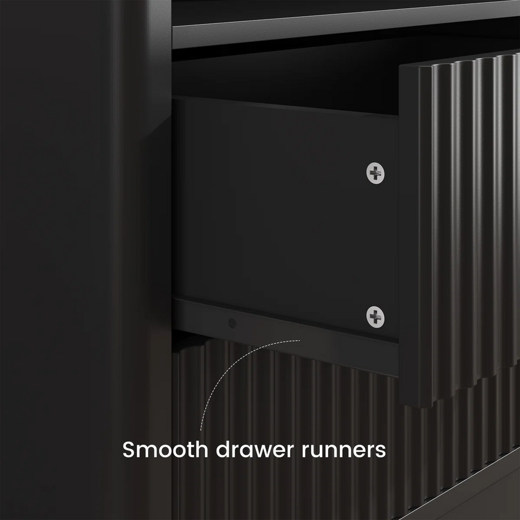 Contemporary LED Cabinet Bedside Table