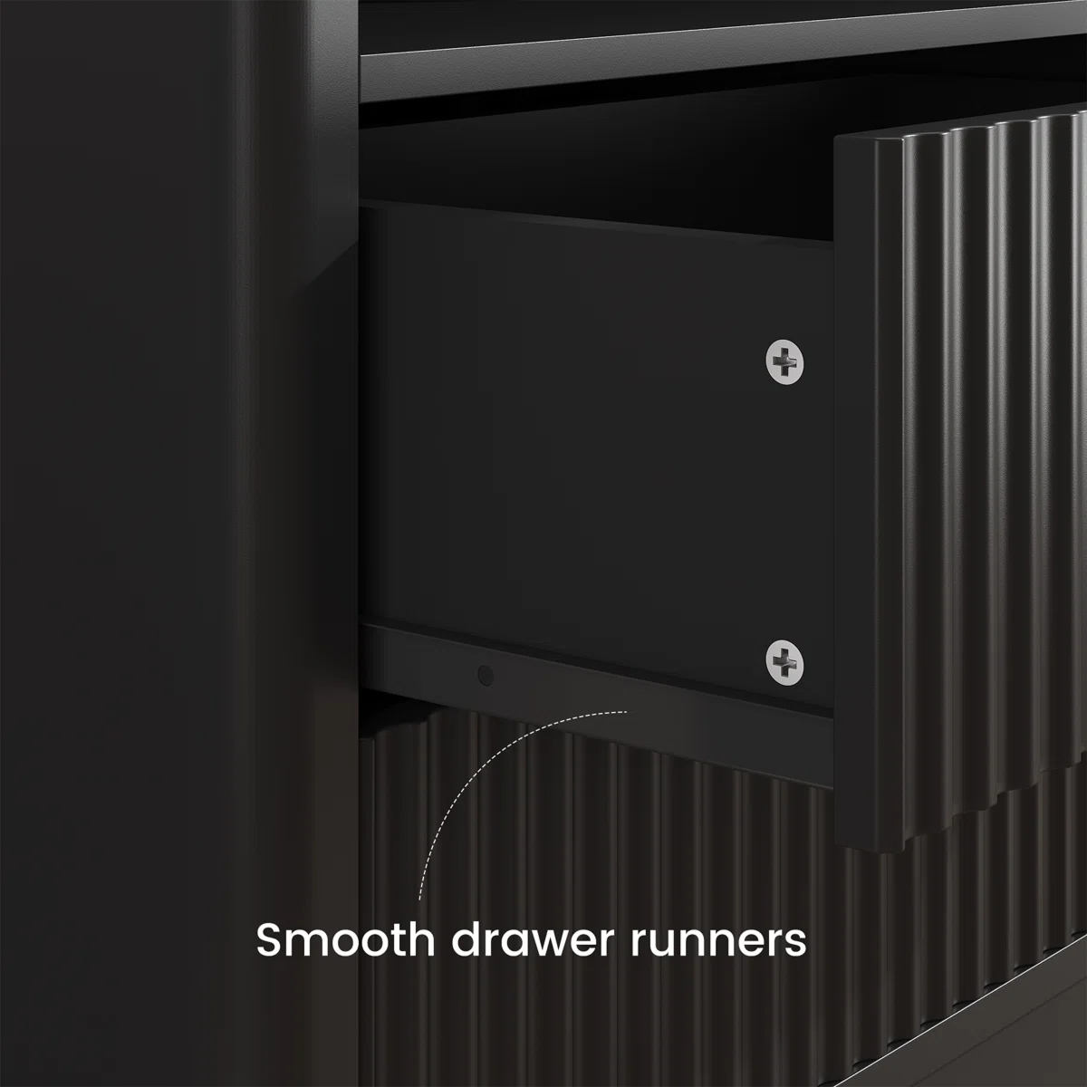 Contemporary LED Cabinet Bedside Table