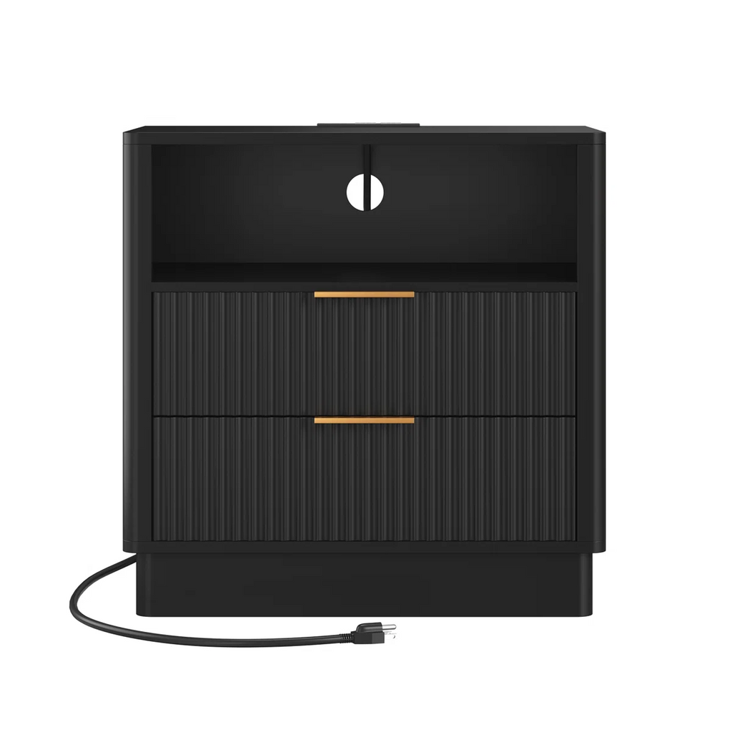 Contemporary LED Cabinet Bedside Table