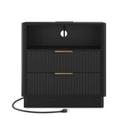 Contemporary LED Cabinet Bedside Table