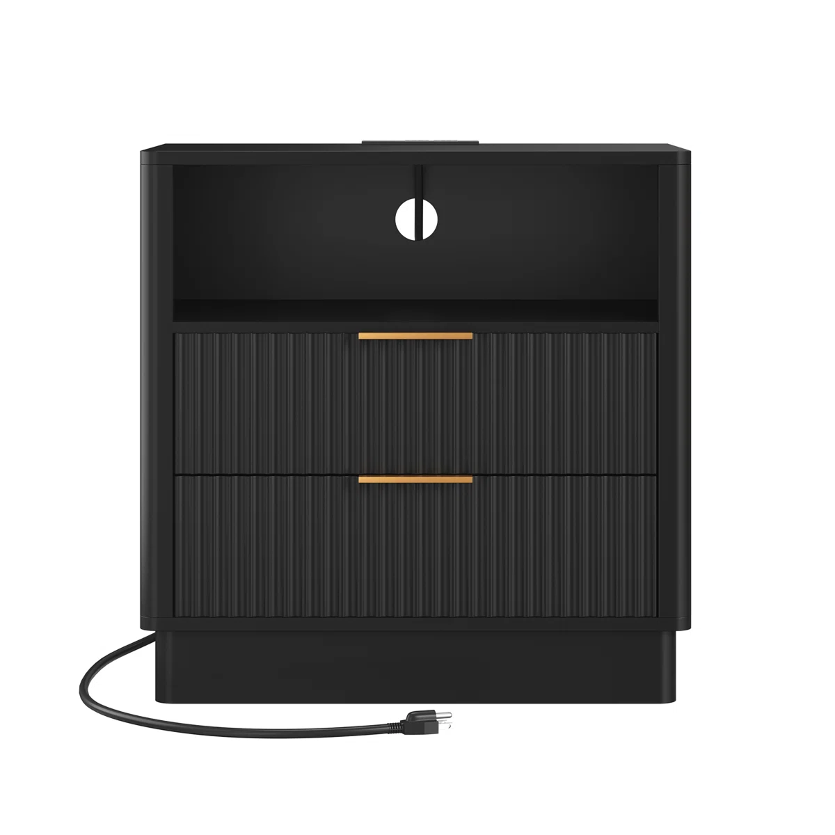 Contemporary LED Cabinet Bedside Table