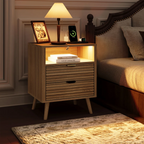 LED Wooden Night Stand