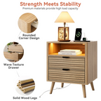 LED Wooden Night Stand