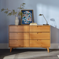 Nira Woven Oak Dresser