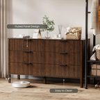 Nira Fluted White Dresser