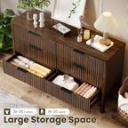 Nira Fluted White Dresser