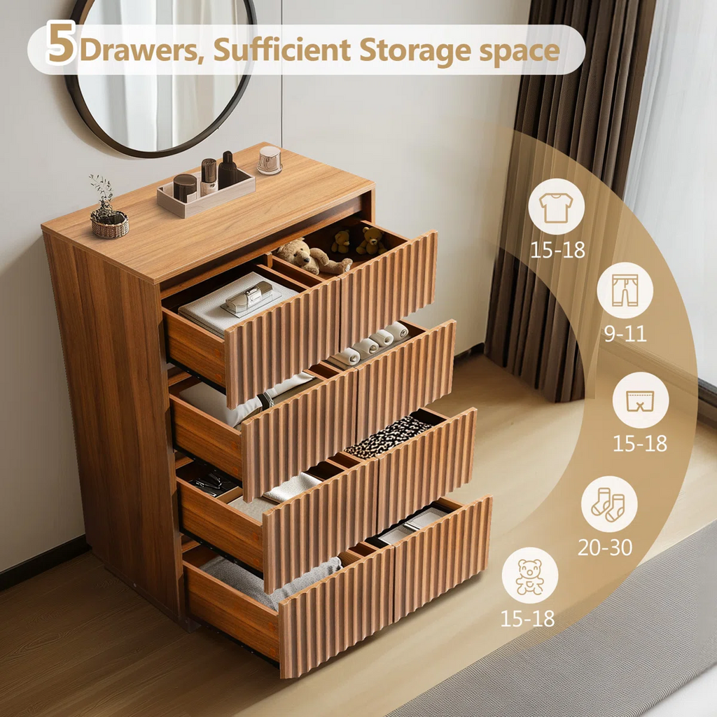 Nira Minimal Tallboy Dresser
