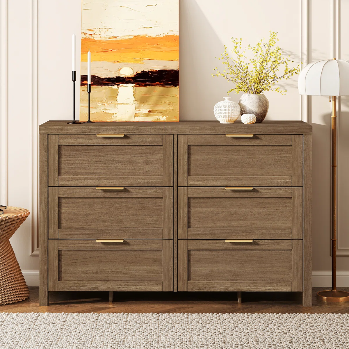 Nira Ivory Modern Dresser