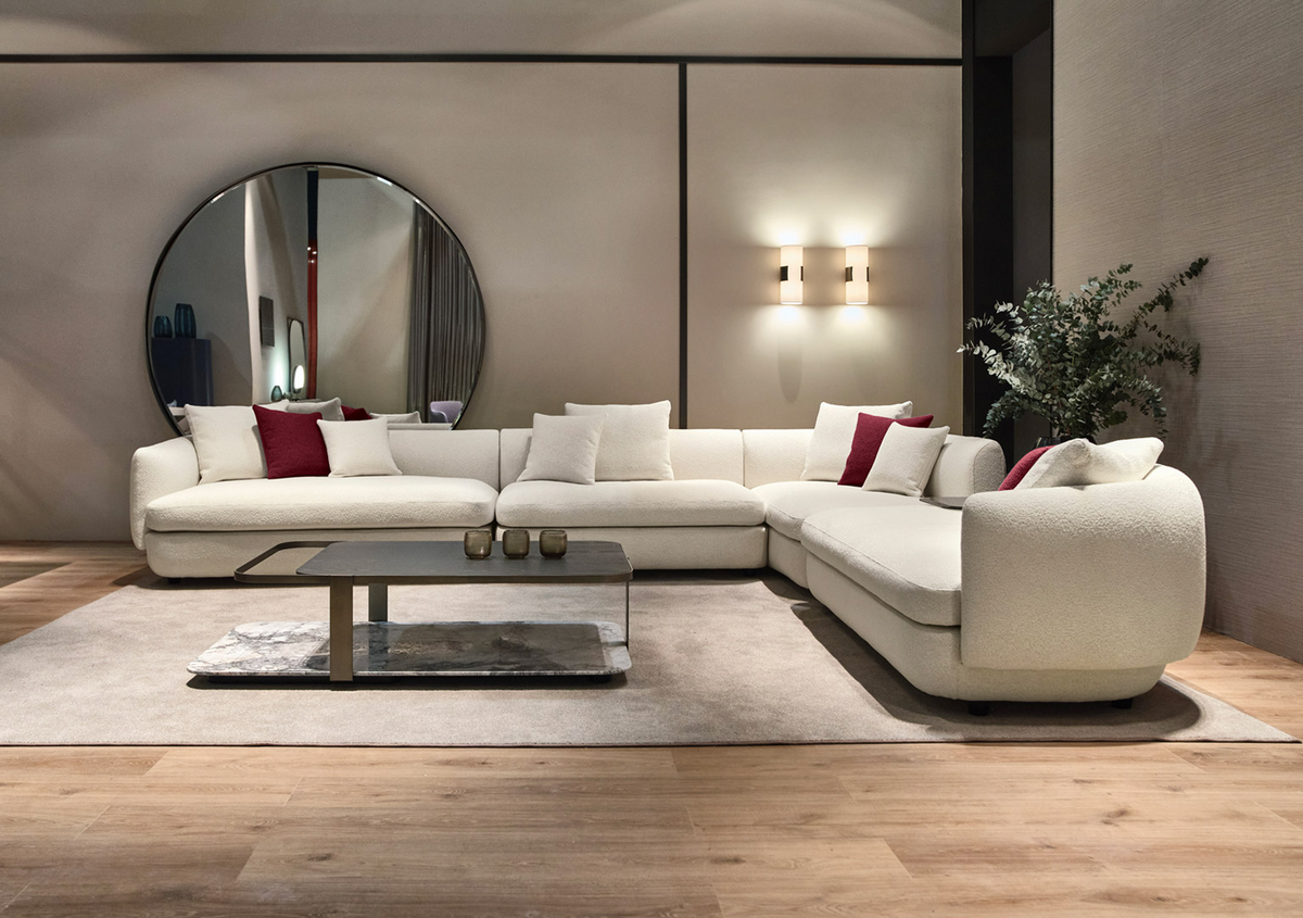 Cantori Gabrielle Luxury L shape Sectional Sofa