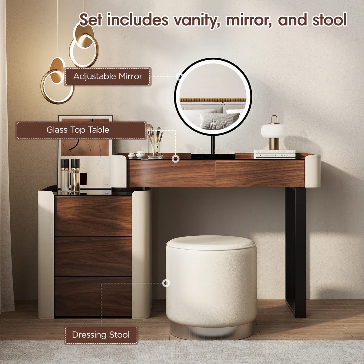 Nira Pearl Dressing Table