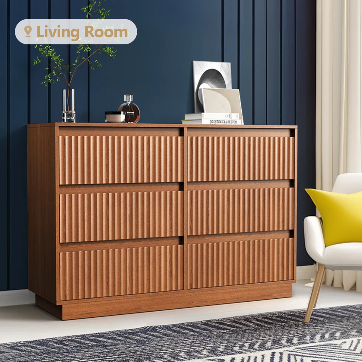 Nira Noir Matte Dresser