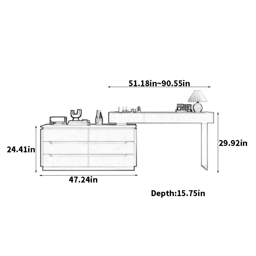 Nira Elite Dressing Table