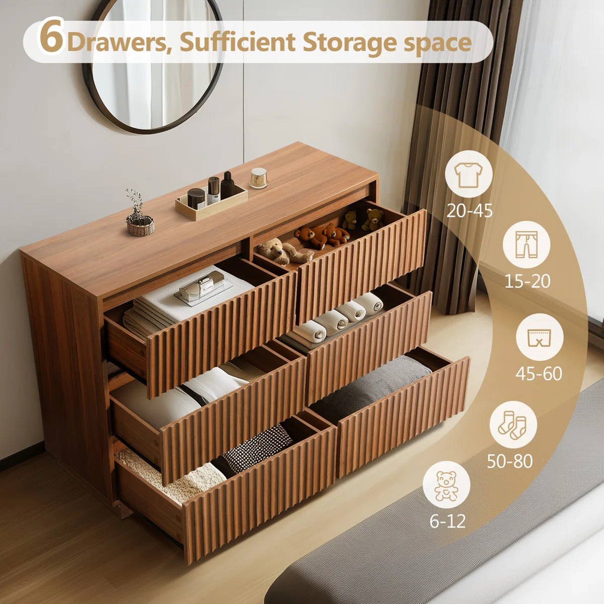 Nira Noir Matte Dresser