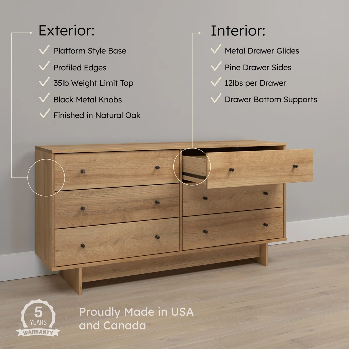 Nira Geometric Luxe Dresser