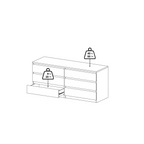 Nira Verona Fluted Dresser