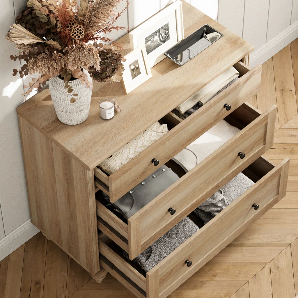 Nira Mid-Century Oak Dresser