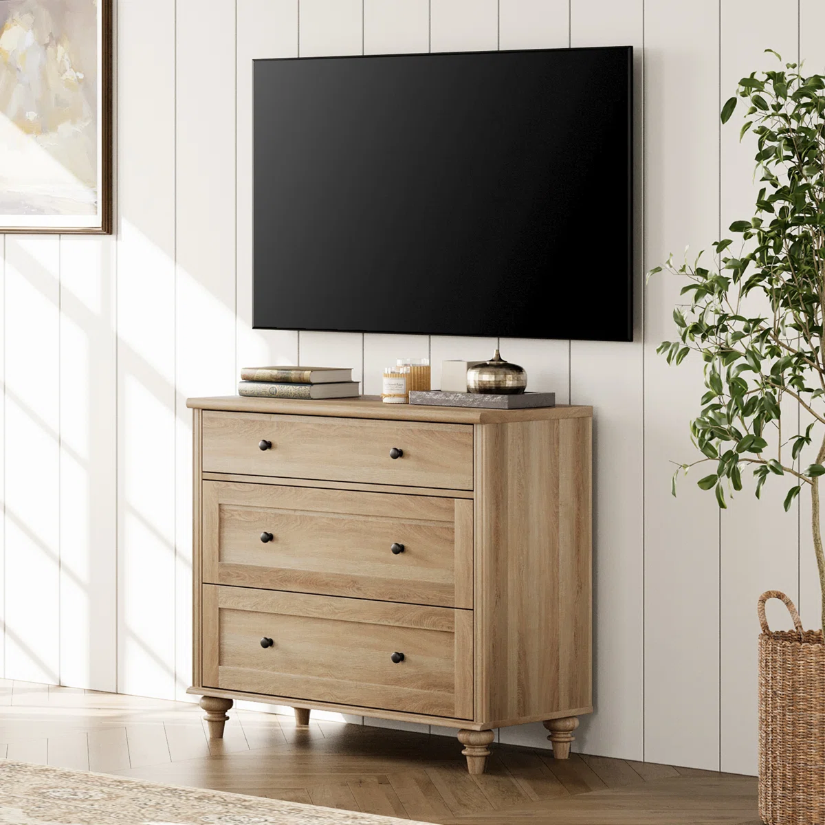 Nira Mid-Century Oak Dresser