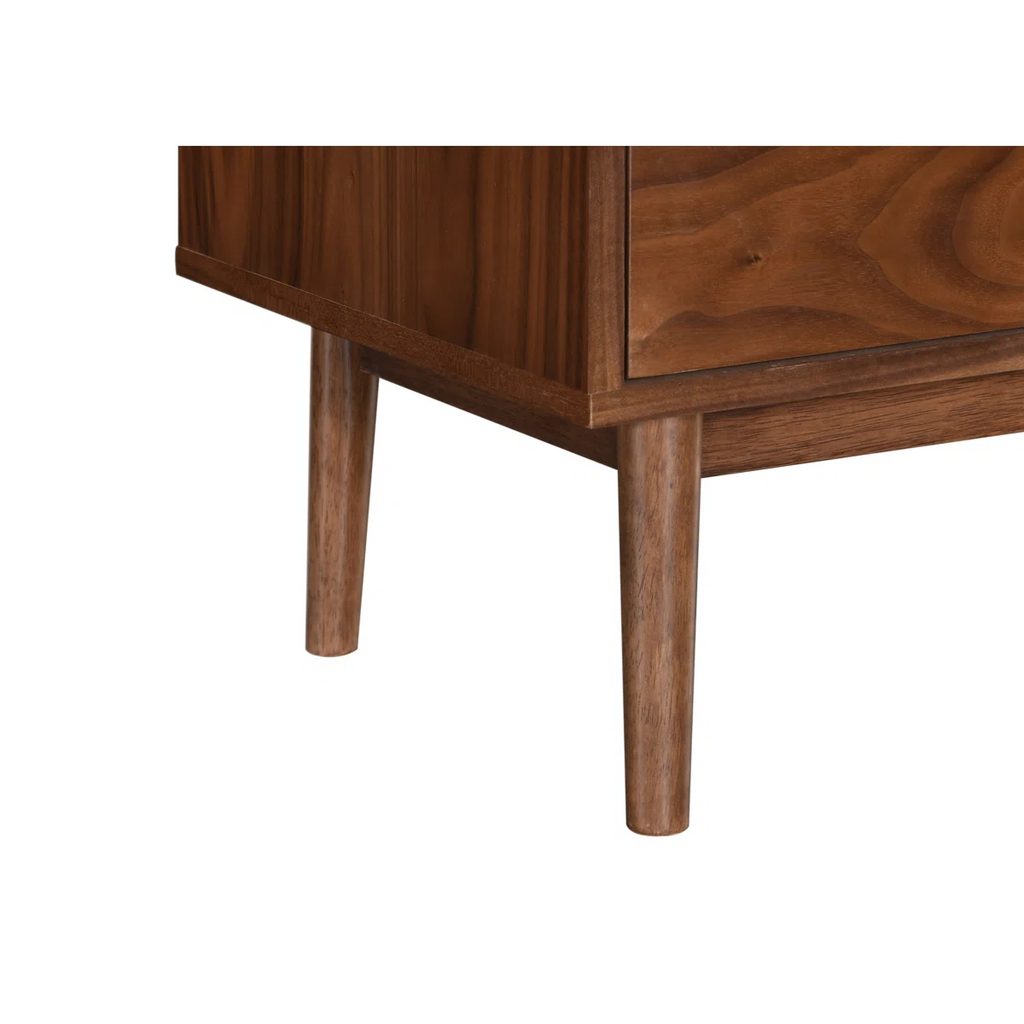 Mid-Century Walnut Bedside Table