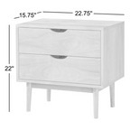 Mid-Century Walnut Bedside Table