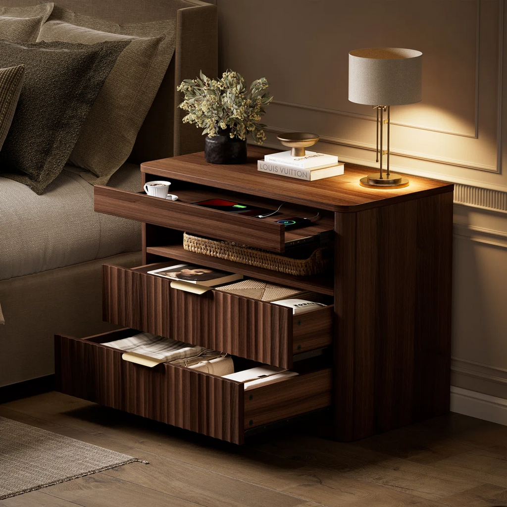 Fluted Executive Side Cabinet