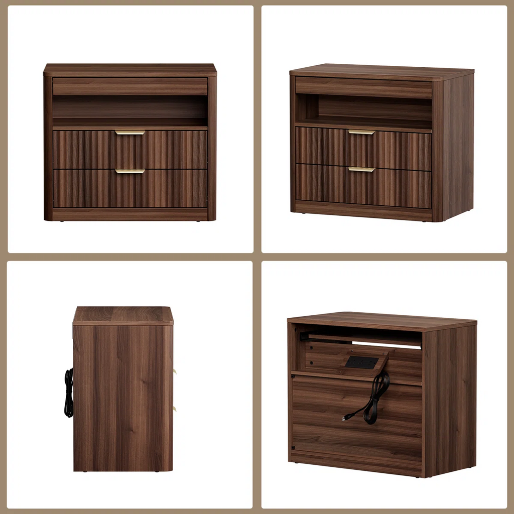 Fluted Executive Side Cabinet