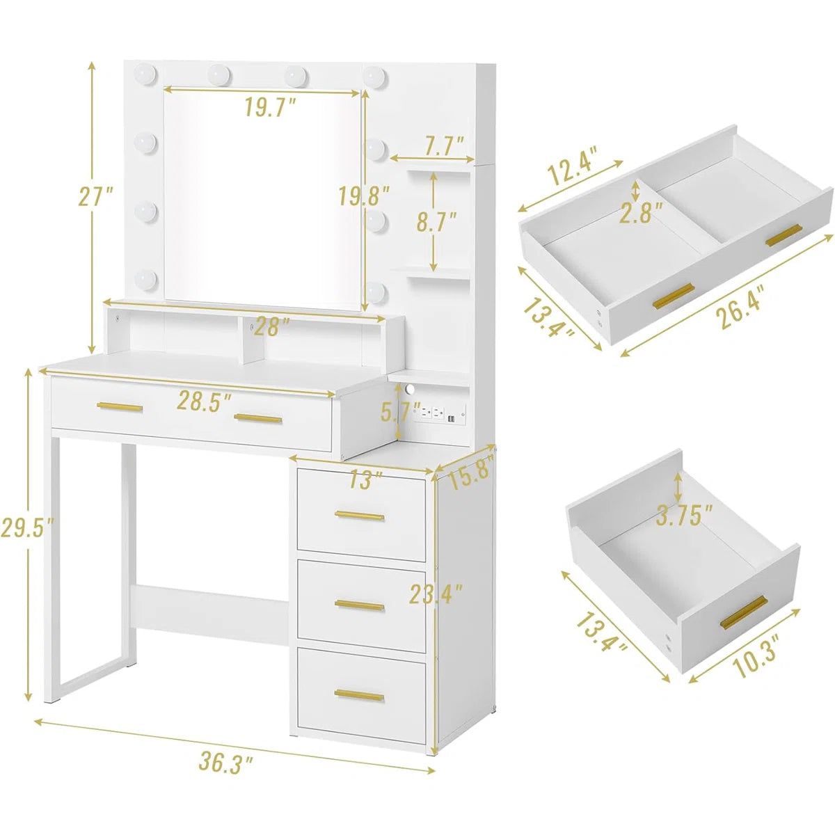 Nira Royale Dressing Table