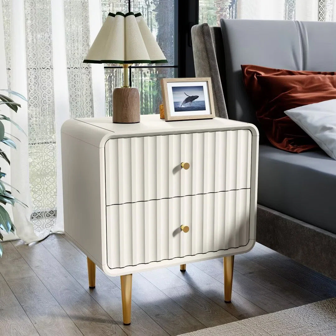 Ivory Gold Luxury Bedside Table