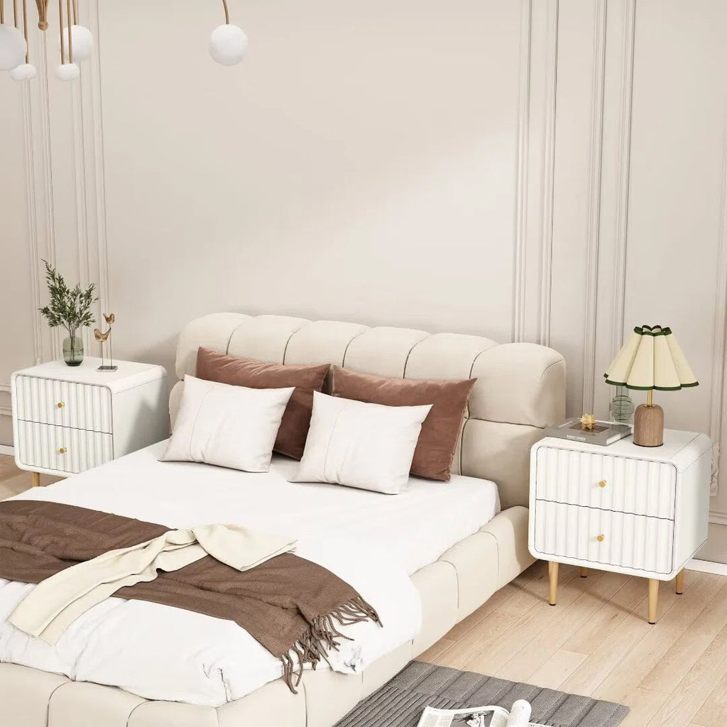 Ivory Gold Luxury Bedside Table