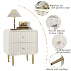 Ivory Gold Luxury Bedside Table