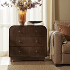 Arched Fluted Chest Bedside Table