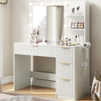 Nira Fluted Oak Dressing Table
