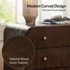 Arched Fluted Chest Bedside Table