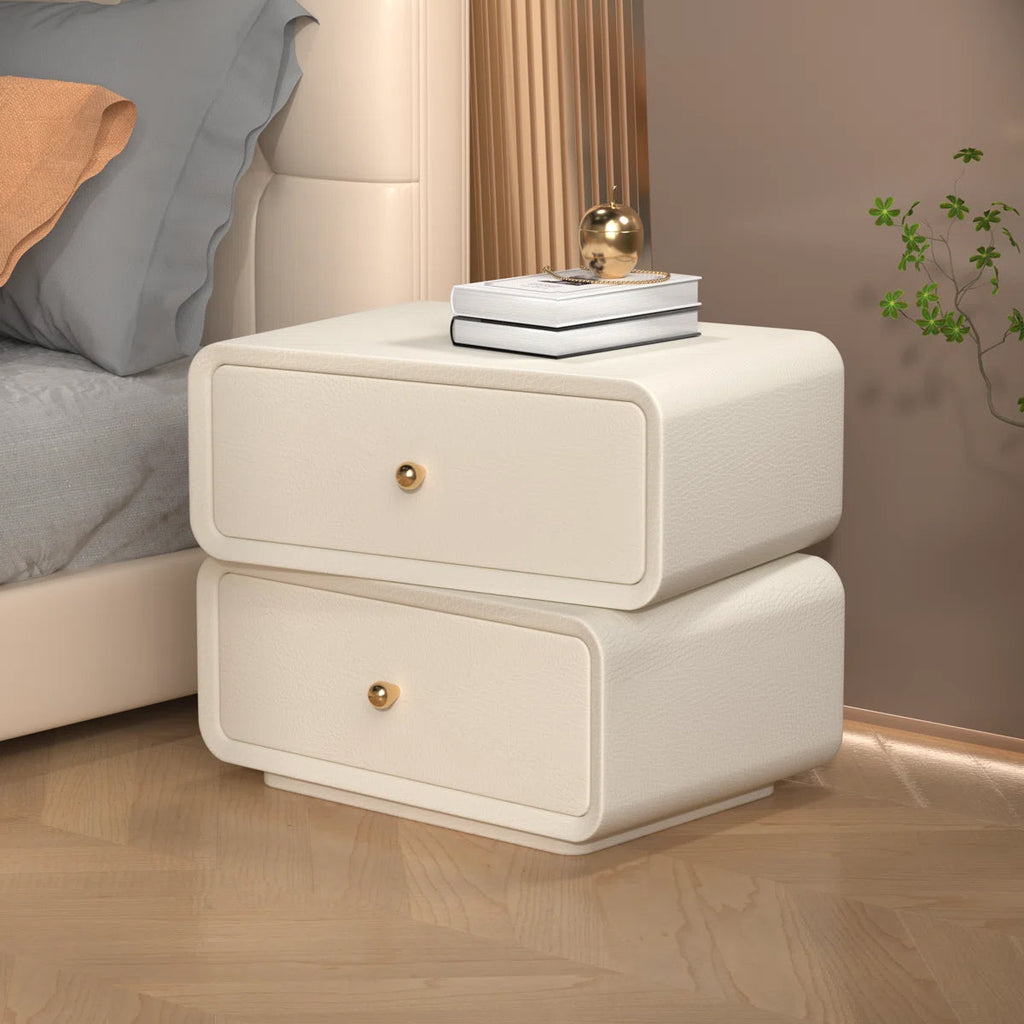 Minimal White Modern Bedside Table