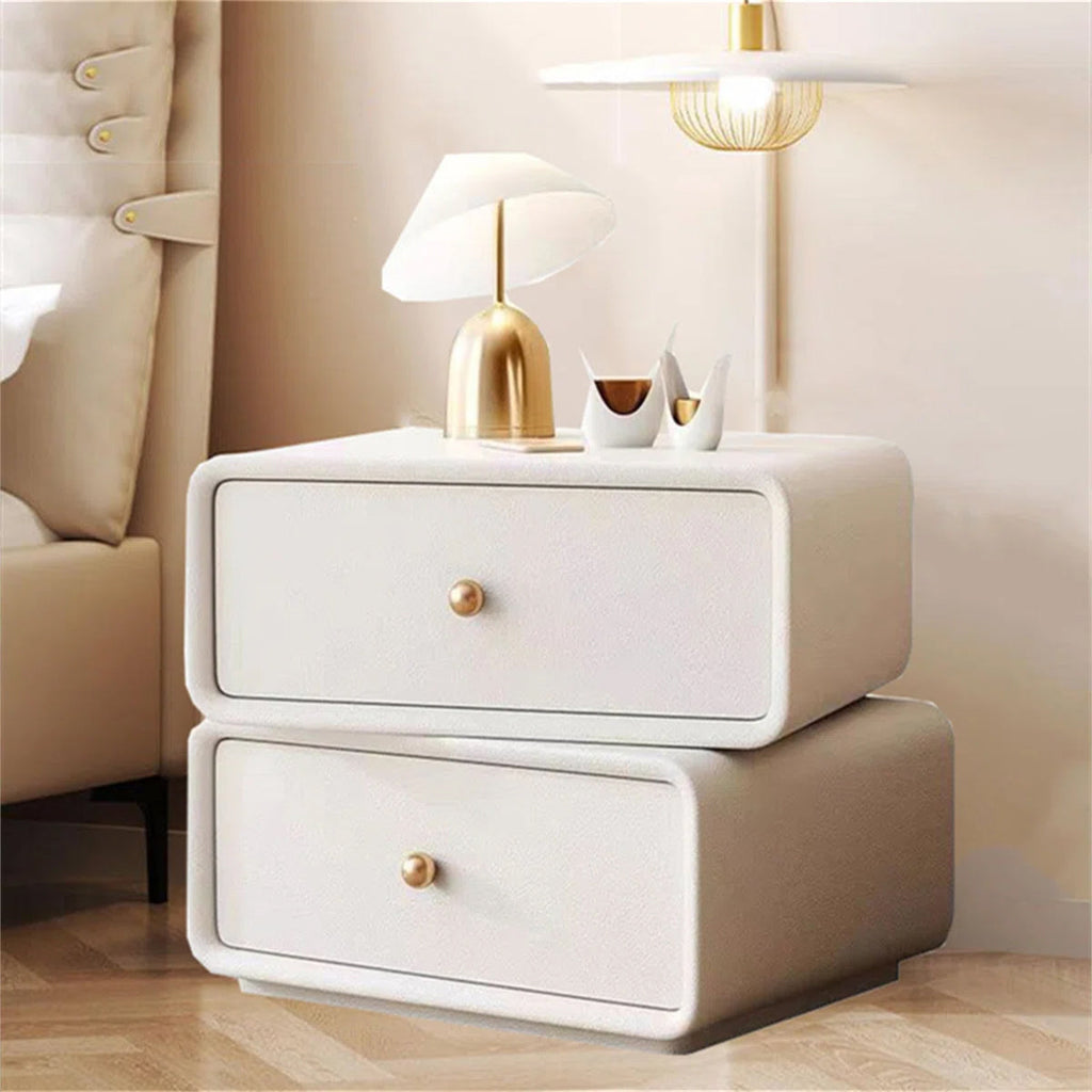 Minimal White Modern Bedside Table