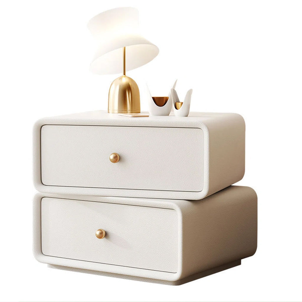 Minimal White Modern Bedside Table